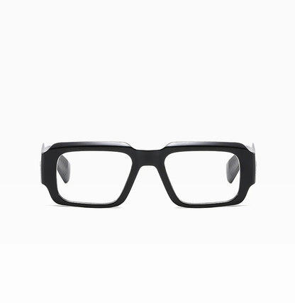R57164 Men Fashion Rivet Optical Reading Glasses Women Trend Square Presbyopic Spectacles Dioptric +50 +100 +300