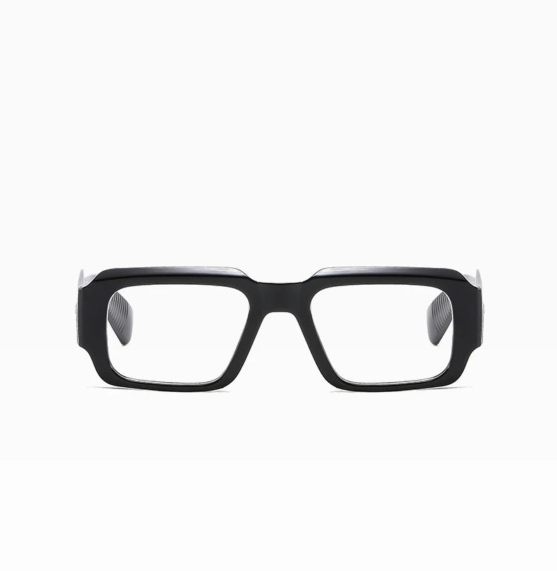 R57164 Men Fashion Rivet Optical Reading Glasses Women Trend Square Presbyopic Spectacles Dioptric +50 +100 +300