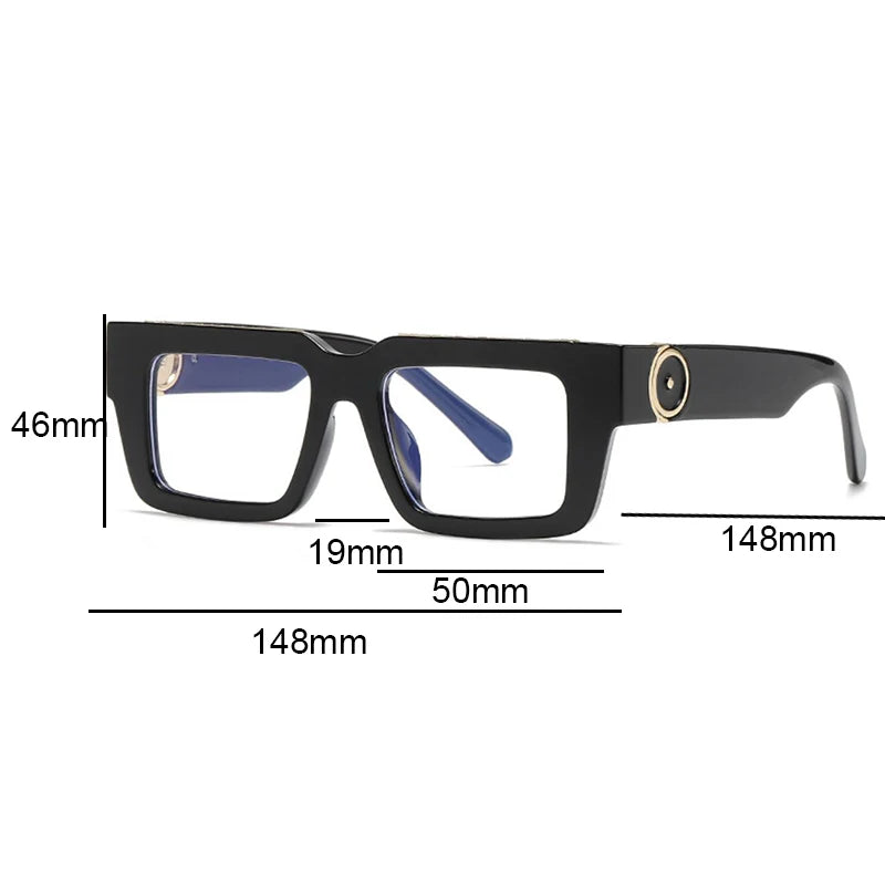 Vintage Red Square Reading Glasses Women Men Luxury Brand Blue Light Blocking Computer Glasses Optical Presbyopia Eyeglasses +3