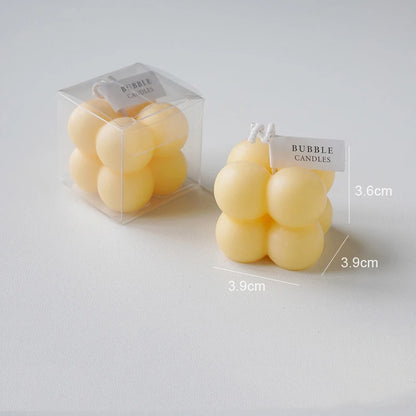 Little Bubble Cube Candle Handmade Scented Candle Aromatherapy Soy Wax Candle Wedding Birthday Candles Party Home Decoration