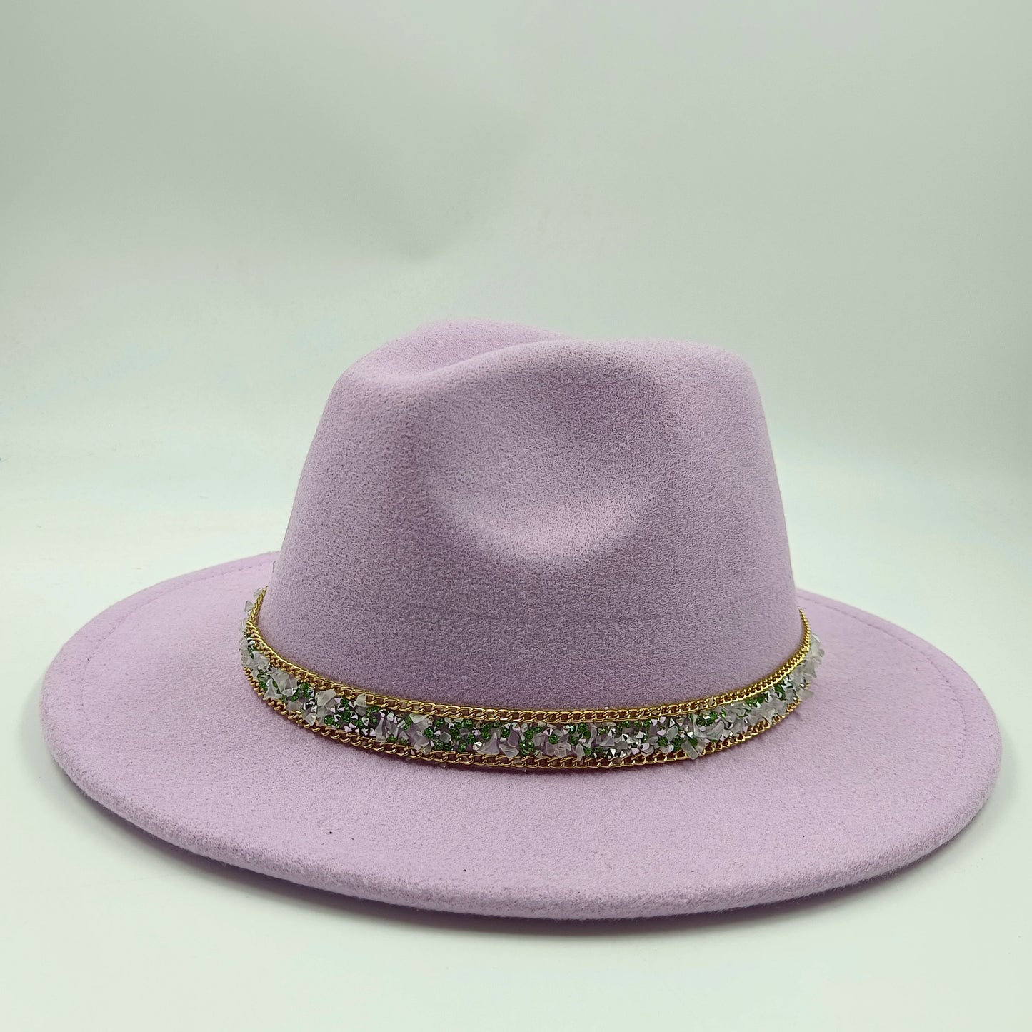women fedoras golden chain fedora hat women men wide brim solid color jazz top hat autumn winter new Panama hat gentleman hat