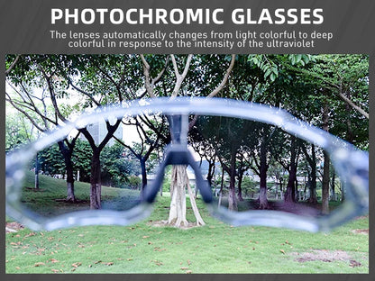 Kapvoe New Outdoor Photochromic Cycling Sunglasses Men Women Road Mountain Bike Bicycle Cycling Glasses Sport Running Eyewear
