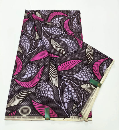 2025 Newest Veritable Original Super-W Guaranteed Dutch Hollandais Pagne Real Wax Print Fabric African Dress 100% Cotton 6 yard