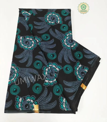 2025 Newest Ankara Real Wax Fabric Guaranteed Veritable African Wax Print Pagne Fabric 100% Cotton 6 Yards Ghana Style Dresses