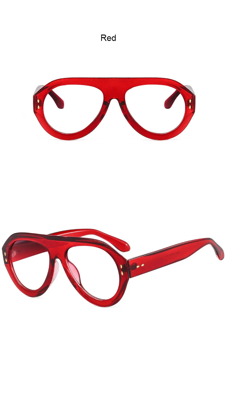 Trendy Oversized Pilot Reading Glasses Women Men Flower Brown Vintage Eyeglasses New Clear Blue Light Glasses +1.25 +1.5 +6