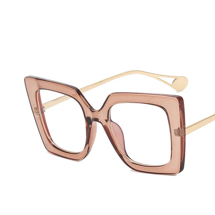 Vintage Transparent Square Glasses Frame Women Men Clear Glasses Optical Eyeglasses Frame Lens Spectacle Frame Unisex Anti Blue