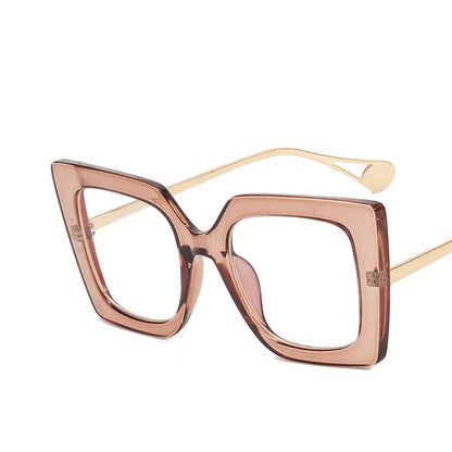 Vintage Transparent Square Glasses Frame Women Men Clear Glasses Optical Eyeglasses Frame Lens Spectacle Frame Unisex Anti Blue