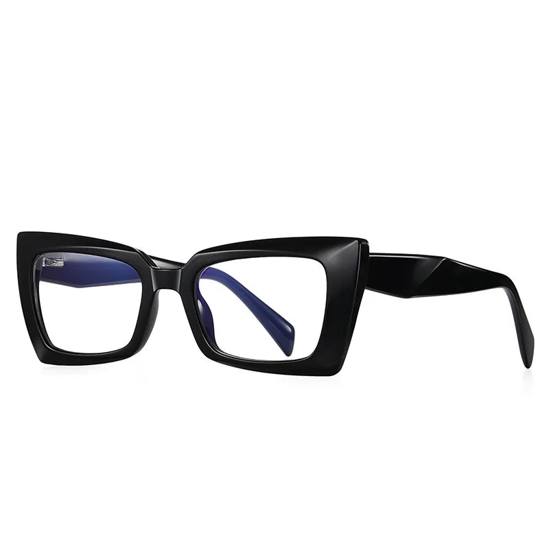 56875 Fashion Rectangle Anti-Blue Spectacle Frame Anti-Fatigue Computer Eyewear Frame for Women Gradient Eyeglasses