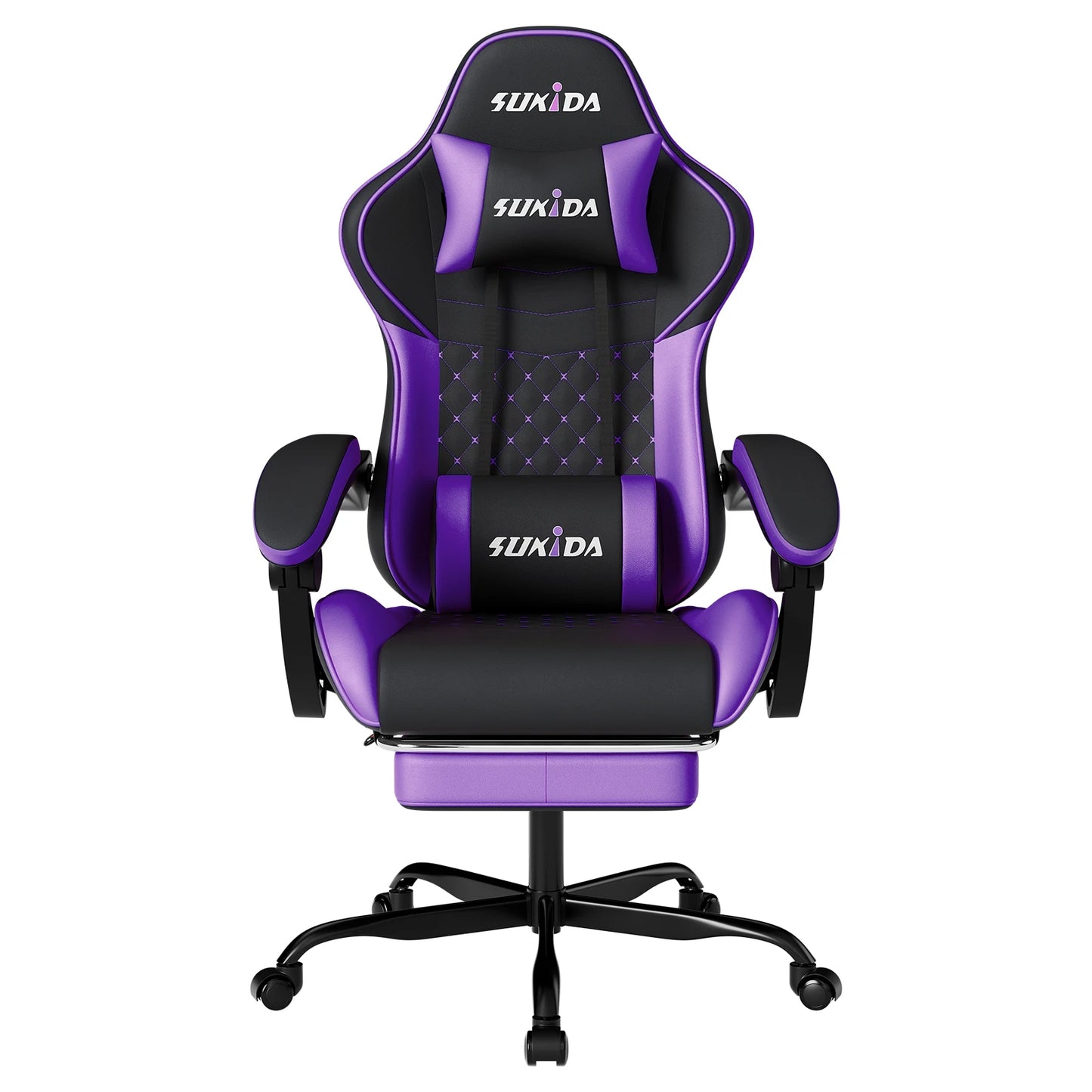 Ergonomic Gamer Chairs Computer Chair Gamer Chairs for Adults Massage Lumbar Support Swivel Height Adjustable Headrest Backrest