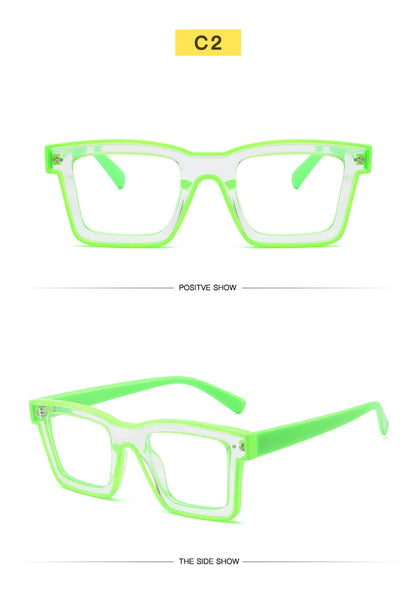 Retro Square Anti Blue Light Optical Glasses Frames Men Fashion Computer Prescription Eyeglasses Women TR90 Reading Glasses +2.5