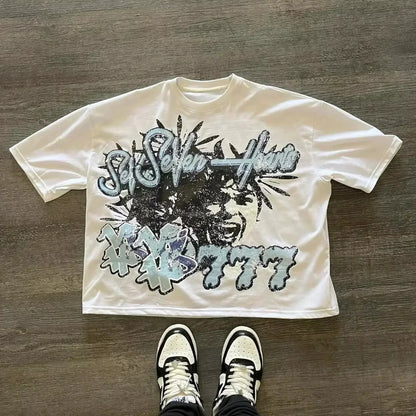 American Letter Graphic T Shirts Y2k Oversized T Shirt Couples Pro Choice Harajuku Gothic Streetwear Vintage Men Women Clothing