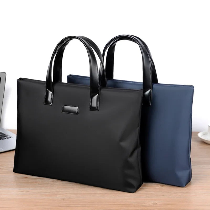 2024 New Briefcase Portable Document Backpack Large Capacity Business Men's Bag Computer Bag Public Document Bag