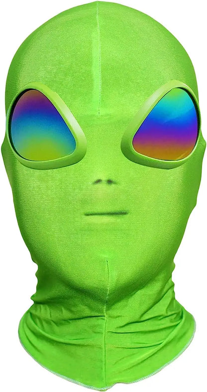 New Alien Halloween Mask Alien Role Play Costume Party, Humorous and Funny Alien 3D Adult Full Face Mask
