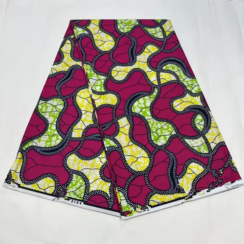 2023 Guaranteed Veritable Super Hollandais African Wax Fabric 100%Cotton 6 yards Original Ankara Block Print Pattern Africa
