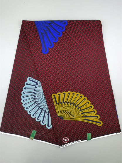 Dutch Ankara Wax Print Fabric High Quality Wax African Hollandais Fabric 100% Cotton Soft African Veritable Real Wax for Dress
