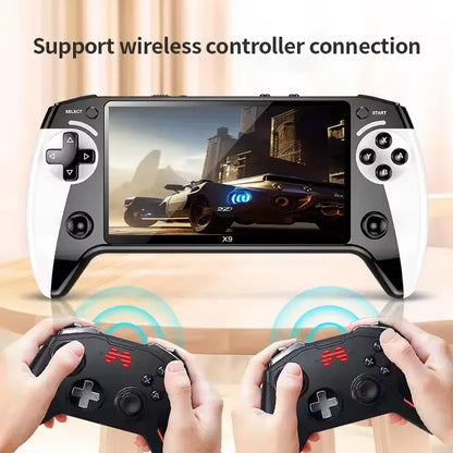 X9 Retro Handheld Game Console, Saker Game Console 5.5-Inch HD IPS Screen,20000+ Classic Games, Joystick Retro Video Game Player