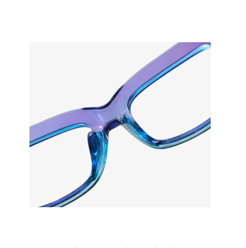 Square Anti Blue Light Reading Glasses Optical Lenses Prescription Glasses Frame Women Large Frame Cat Eye Presbyopic Glasses