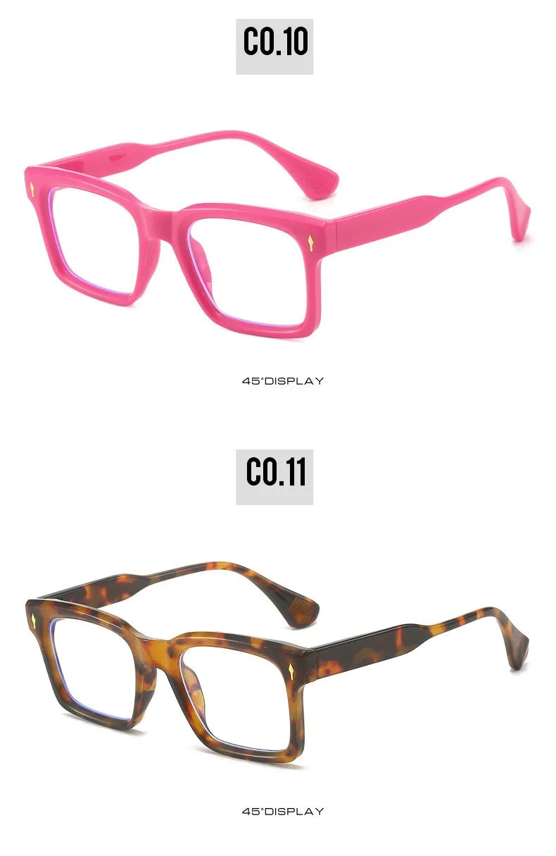 Eyeglass Frames Square Blue Light Blocking Reading Glasses Men High Quality Eyeglasses Man Eyewear