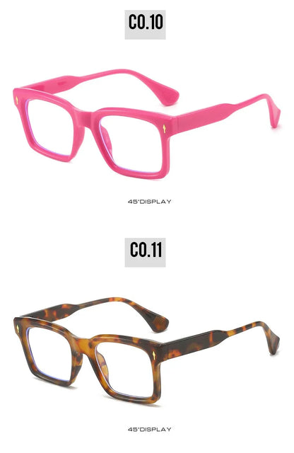 Eyeglass Frames Square Blue Light Blocking Reading Glasses Men High Quality Eyeglasses Man Eyewear