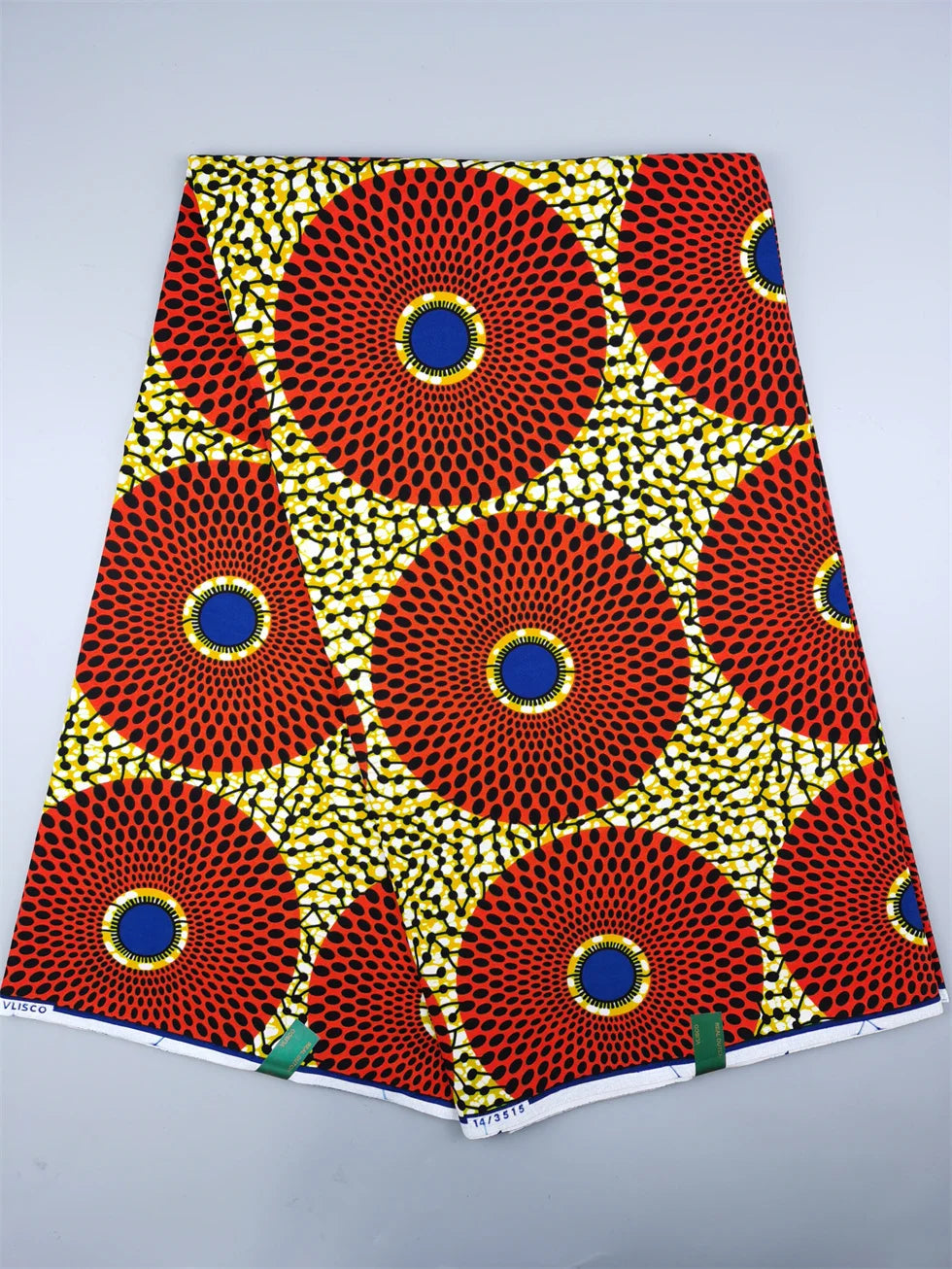 Dutch Hollandais Printed Fabric for African Classical Dress Veritable Real Wax Guaranteed 100% Cotton 6 Yards