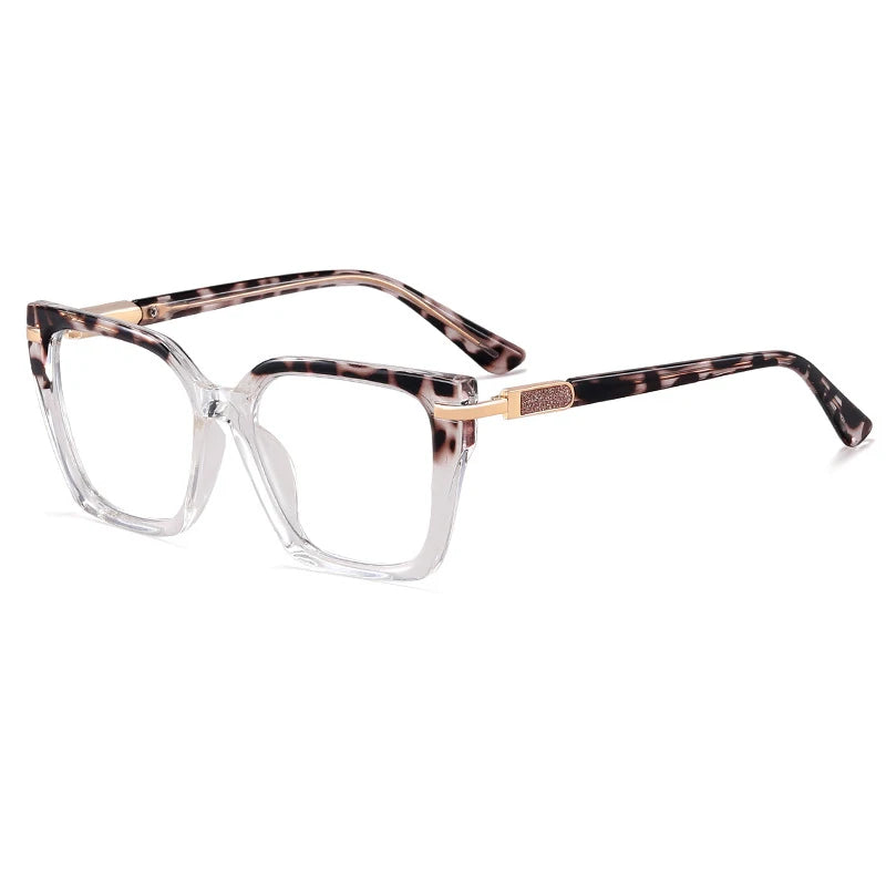 R57522 Women Tr90 Blue Light Blocking Glasses Frame Comfortable Spring Hinge Presbyopia Eyeglasses Customizable Diopters