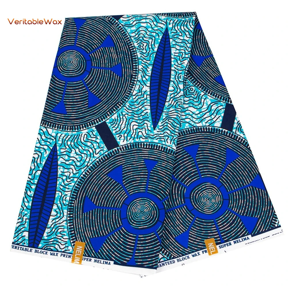African Ankara Wax Fabric Patchwork Retro Style Double Prints Warp DIY Cloth Sewing Materials Africa Loincloth Polyester Tissu
