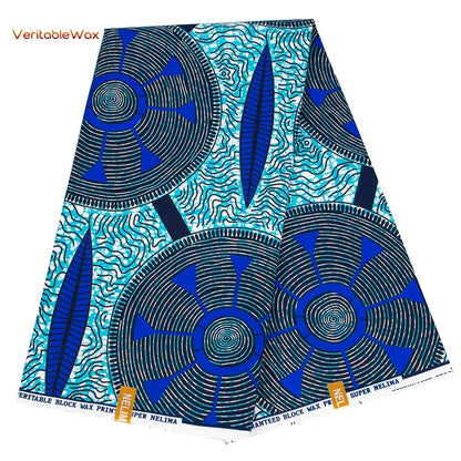African Ankara Wax Fabric Patchwork Retro Style Double Prints Warp DIY Cloth Sewing Materials Africa Loincloth Polyester Tissu