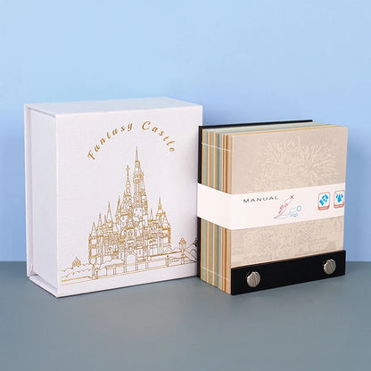 Time Piece Calendar 2026 Desk Calendar With LED Light 3D Tear-away Calendar Paper Carving Art Memo Pad Notepad Gift Christmas