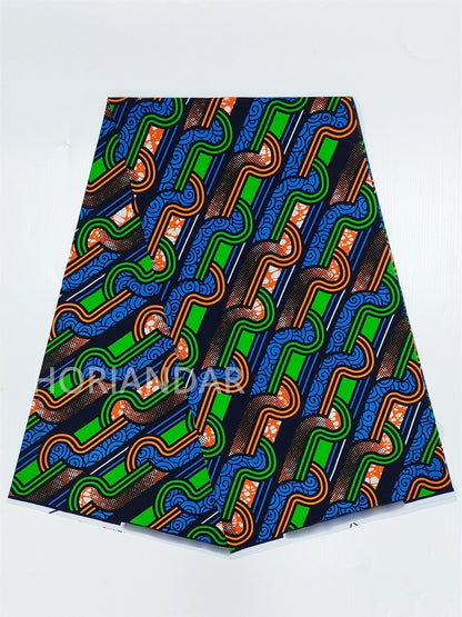 Veritable Guaranteed Dutch Hollandais Quality Prints Pagne African Fabric Dress Real Wax 100% Cotton 6 Yards