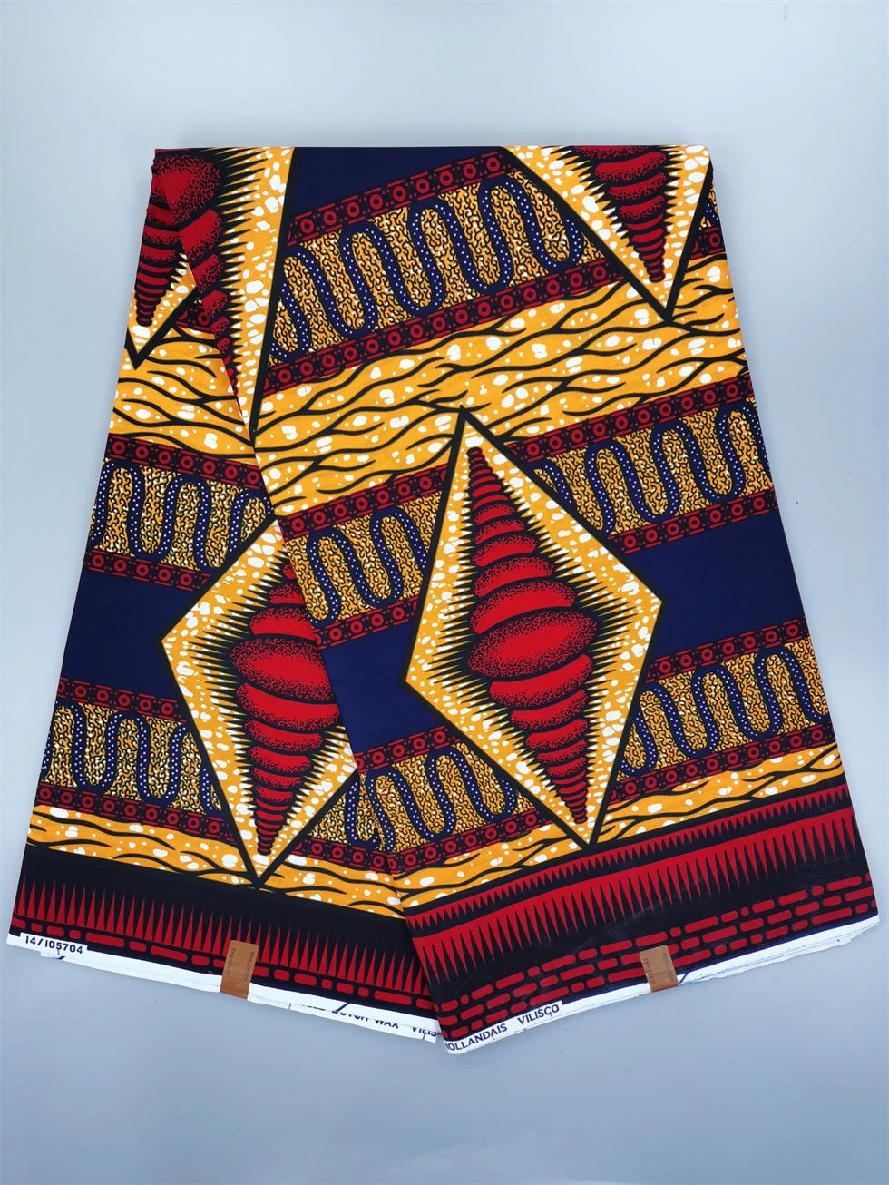 Dutch Hollandais Printed Fabric for African Classical Dress Veritable Real Wax Guaranteed 100% Cotton 6 Yards