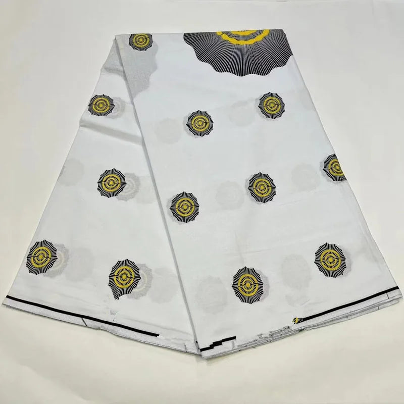 Style Pagne Guaranteed Veritable Original African Real Wax Fabric For Party Dresses Ankara Wax Print Fabric 100% Cotton Ghana