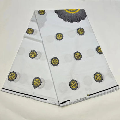 Style Pagne Guaranteed Veritable Original African Real Wax Fabric For Party Dresses Ankara Wax Print Fabric 100% Cotton Ghana