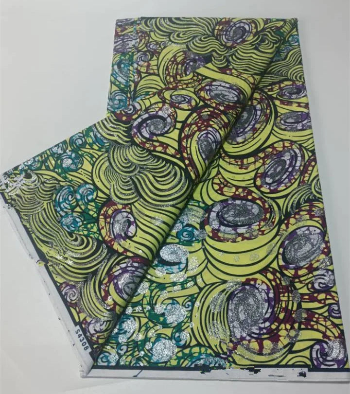 Grand Super 100% Cotton African Wax Fabric High Quality Wax Print Ankara Fabric For Sewing 6yards Women Fabric