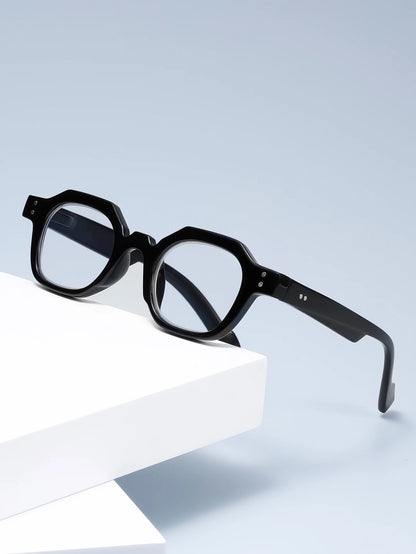 2PCS Two pairs of stylish and comfortable large-framed reading glasses, blue light resistance, suitable for both men and women