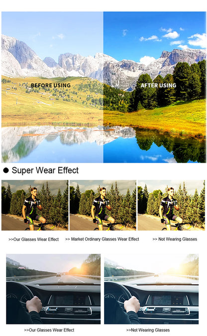 POAT Brand Men Women MTB Bike Bicycle Photochromic Eyewear Cycling Fishing Running Glasses New Style Sunglasses Sports