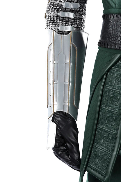 New Doom Cosplay Costume High Quality Green Cloak Mask Shoes Armor Set Men's Superhero Role Play Uniform Halloween Outfit Custom