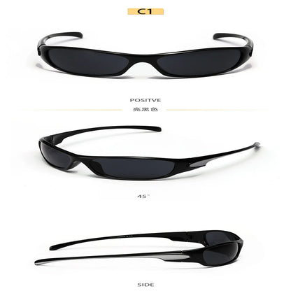 Y2K Silver Sunglasses Color Hollowed Out Future Sense Of Technology Hot Girls Net Red Sunglasses Women Sunglasses Trendy Men