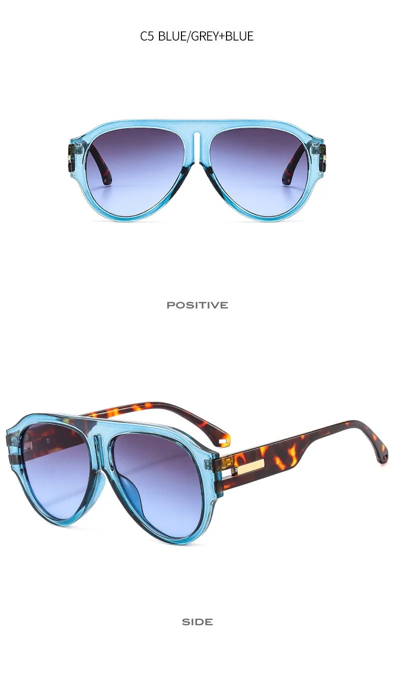 New Square Sunglasses Women Vintage Big Frame Shades Men Trending Design Luxury Sun Glasses UV400 Oversized Eyewear Gafas Oculos