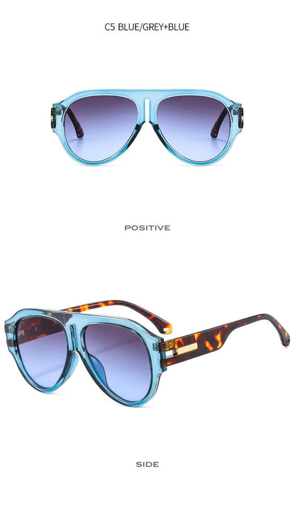 New Square Sunglasses Women Vintage Big Frame Shades Men Trending Design Luxury Sun Glasses UV400 Oversized Eyewear Gafas Oculos