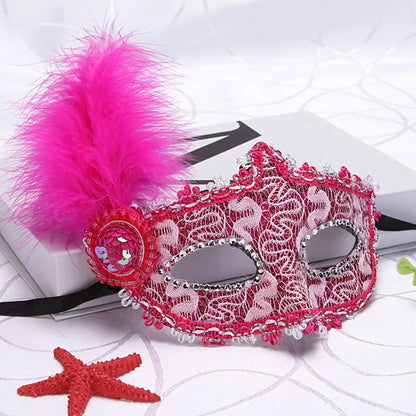 Sexy Ladies Masquerade Ball Mask Feather Mask Christmas Mask Halloween Mask masquerade ball forbirthday party stage performance