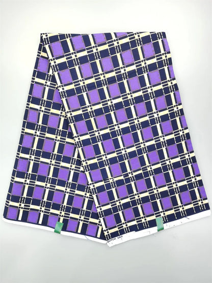 Dutch Hollandais Printed Fabric for African Classical Dress Veritable Real Wax Guaranteed 100% Cotton 6 Yards