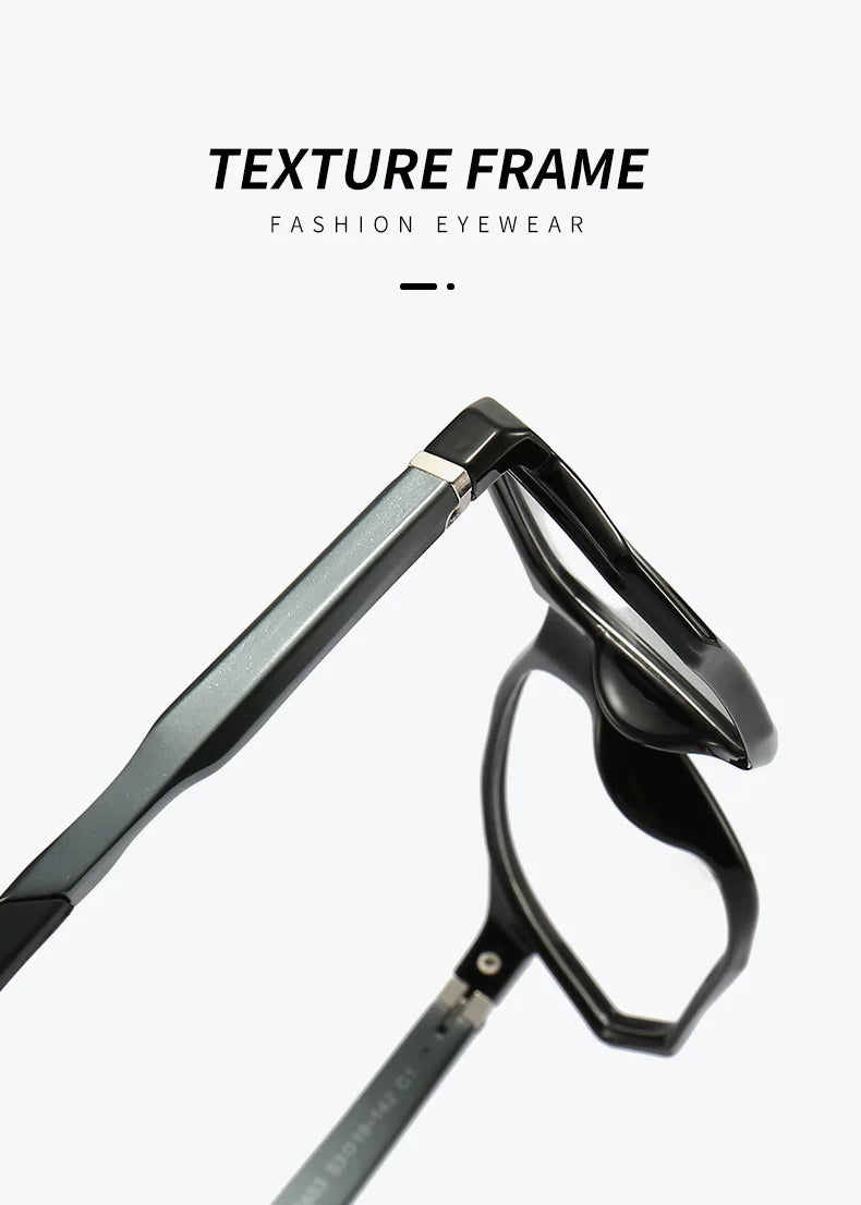 YIMARUILI New Fashion Sports Glasses Men and Women TR90 Spring Leg Design Big Face Optical Prescription Eyeglasses frame 5853