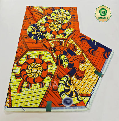 2025 Newest Veritable Original Super-W Guaranteed Dutch Hollandais Pagne Real Wax Print Fabric African Dress 100% Cotton 6 yard