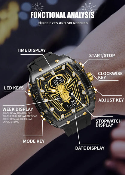 SMAEL Brand 8116 Waterproof Dropshipping Watch Alarm Clock Luminous Young Fashion business Quartz Sport Wristwatches