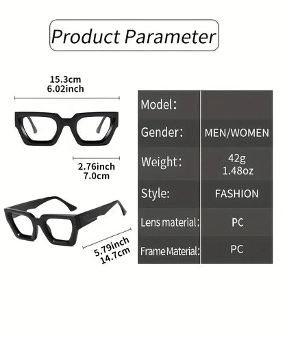 Y2K Oversized Clear Lens Glasses with Leopard Print Frame, Blue Light Blocking, Fashionable Accessory for Casual Attire