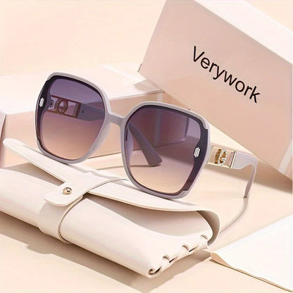 1PC, women's classic retro square fashion glasses - UV-blocking sunglasses, high-end sunglasses, perfect gift choice