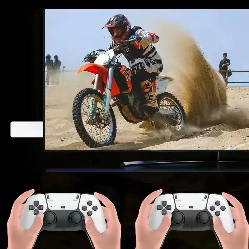 2026 New M15 Game Mini TV Handheld Game Console Wireless Gamepads Video Game 64G 20000+ Retro Game HD Output Two-player ﻿