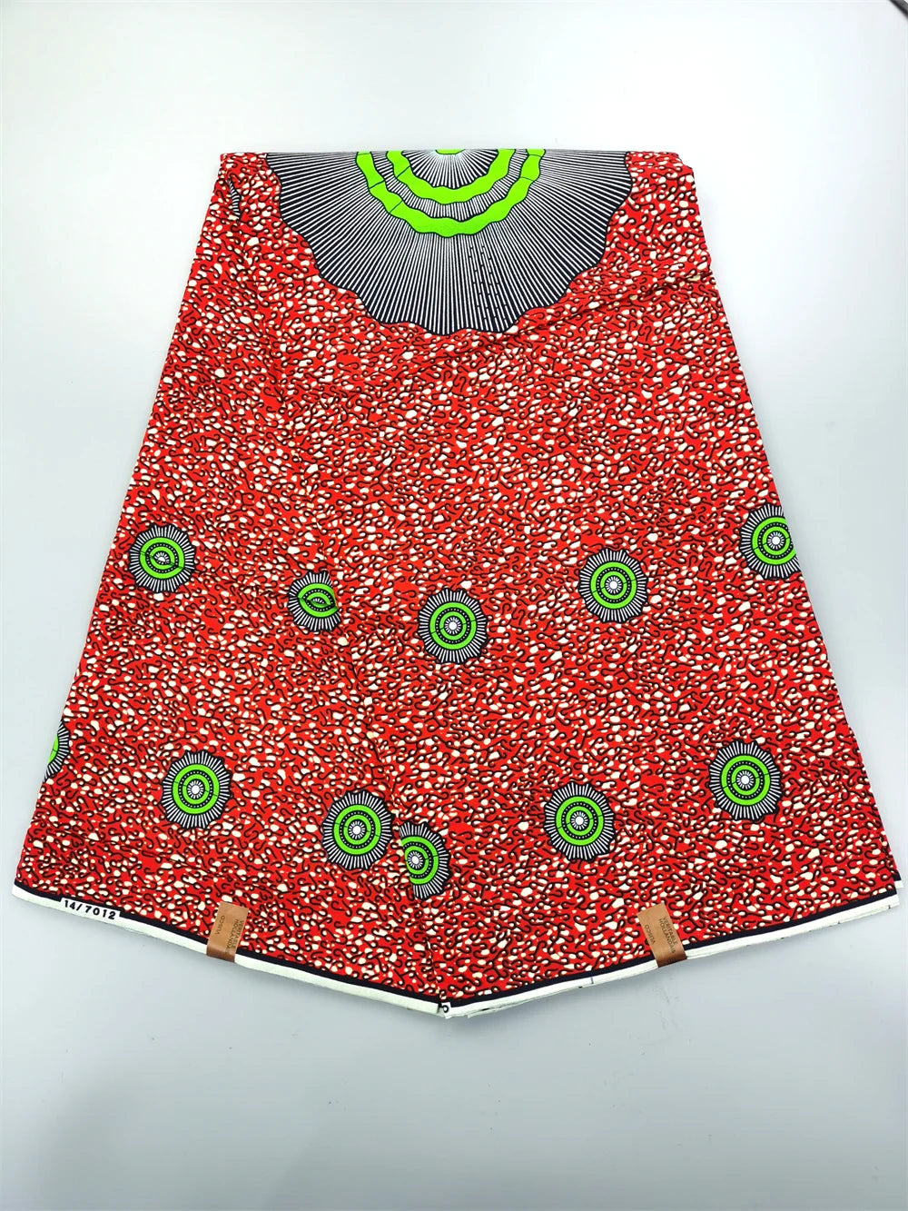 Dutch Ankara Wax Print Fabric High Quality Wax African Hollandais Fabric 100% Cotton Soft African Veritable Real Wax for Dress