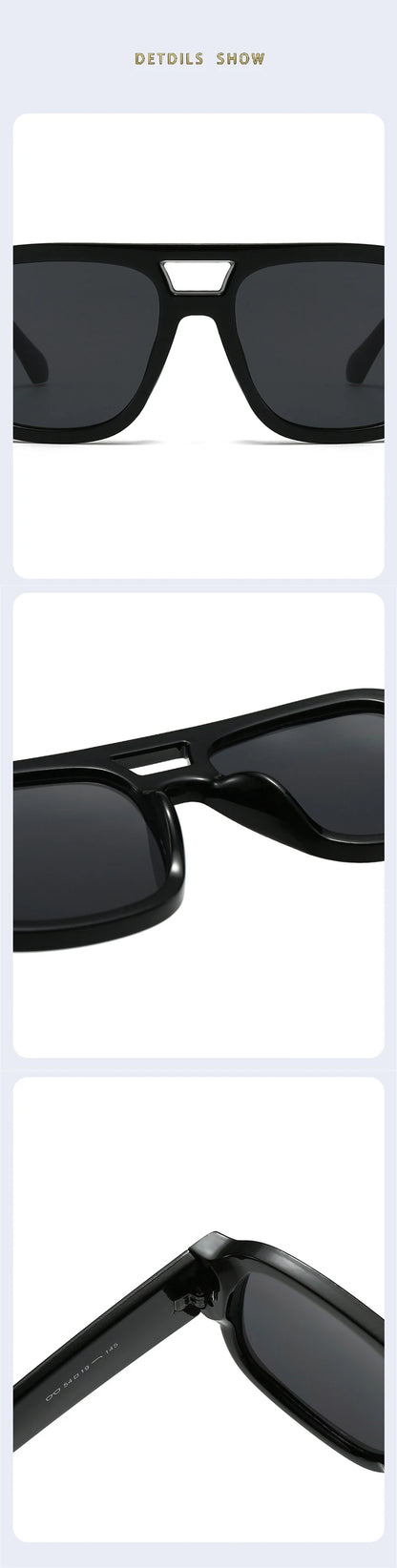 SHAUNA Fashion Double Bridges Square Women Sunglasses Retro Candy Color Leopard Men Sun Glasses Shades UV400