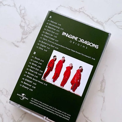 Classic Rock band Imagine Dragons Music Magnetic Tape NATURAL Album Cassettes Cosplay Soundtracks Box Car Recorder Walkman Tape